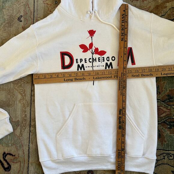 Depeche Mode white hoodie double sided size small - Picture 6 of 7